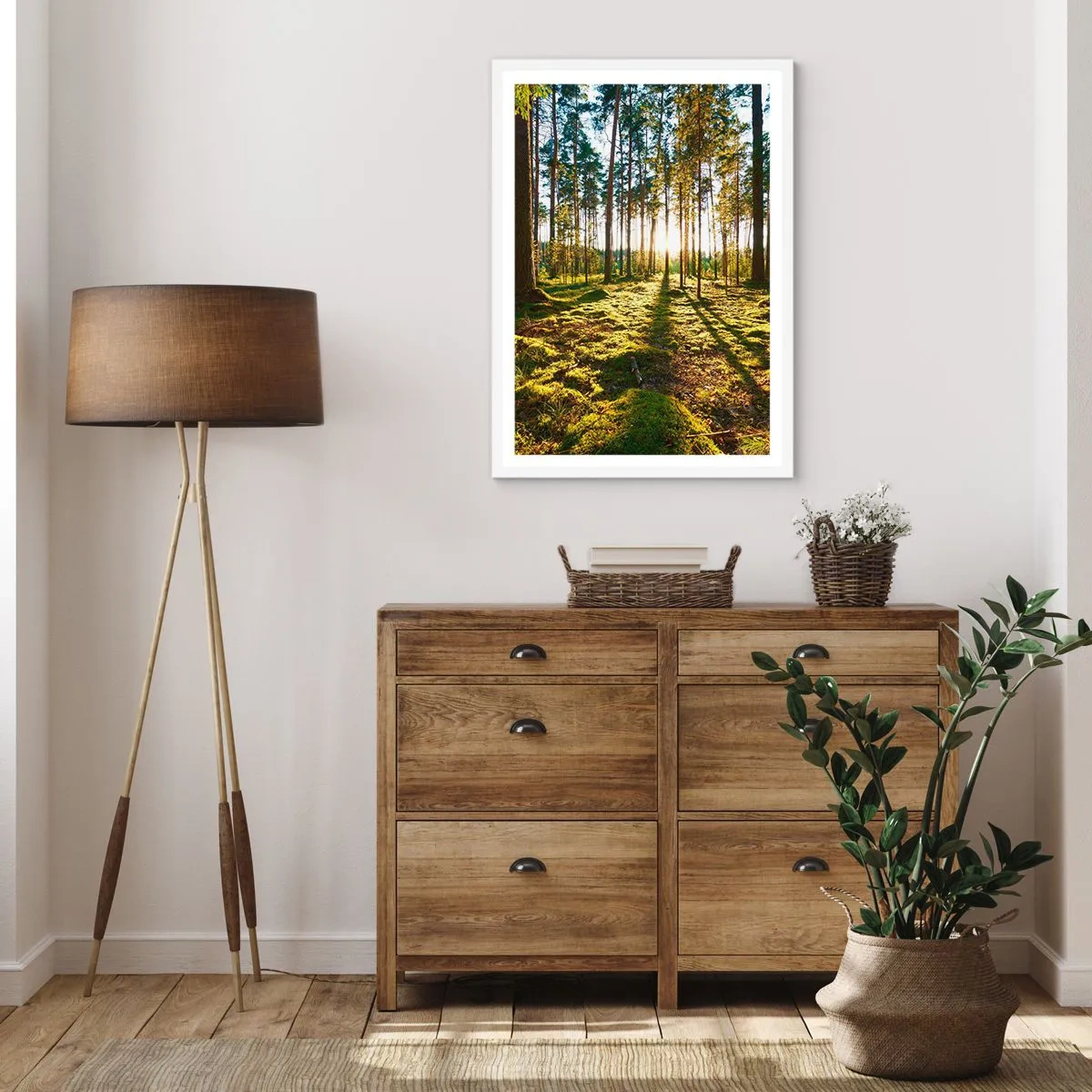 Plakat i hvid ramme - ...Bag de syv skove - 50x70 cm