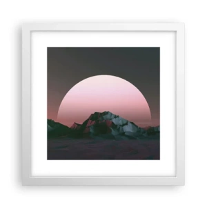 Plakat i hvid ramme - I en nabogalakse - 30x30 cm