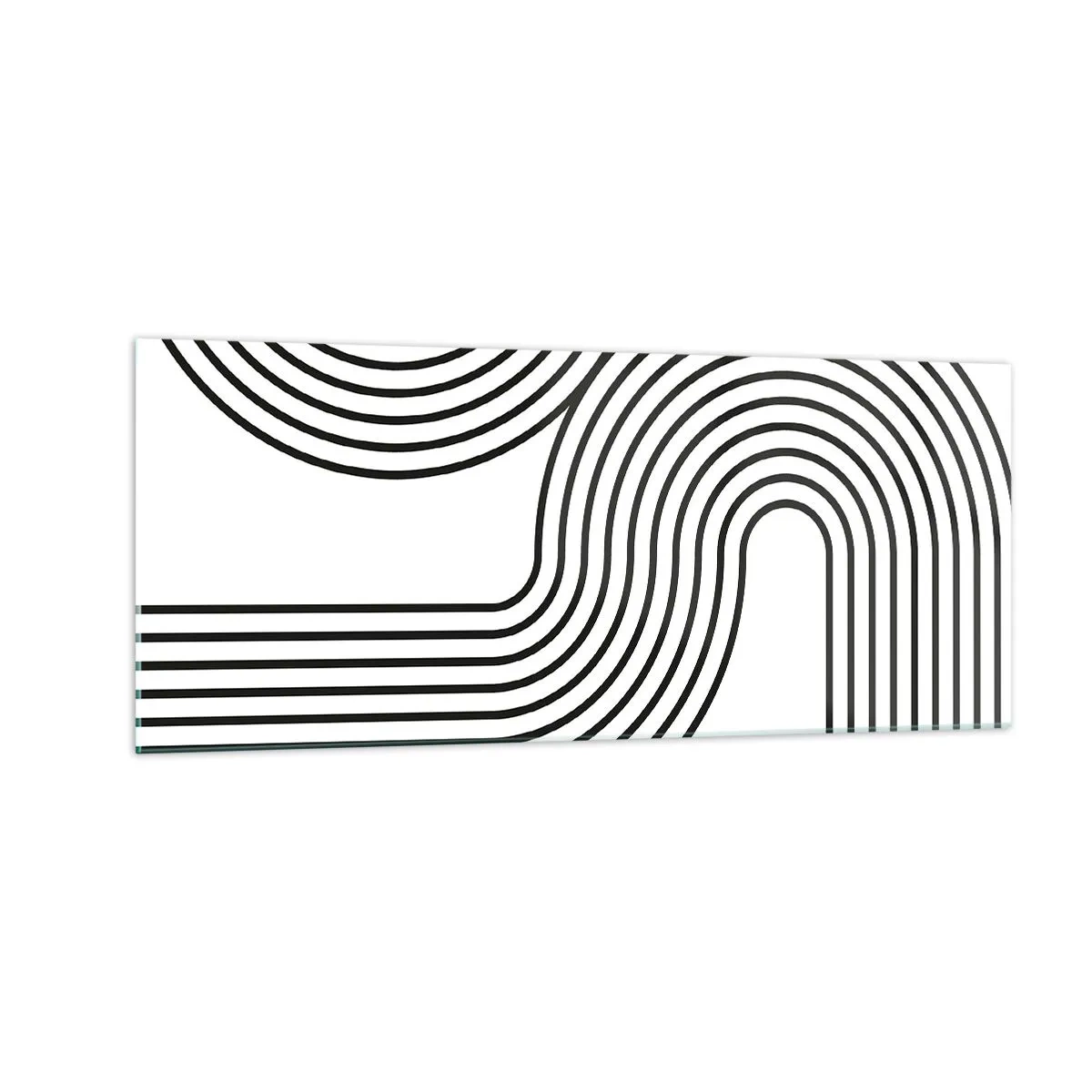 Billede på glas - På en kurve - 100x40 cm