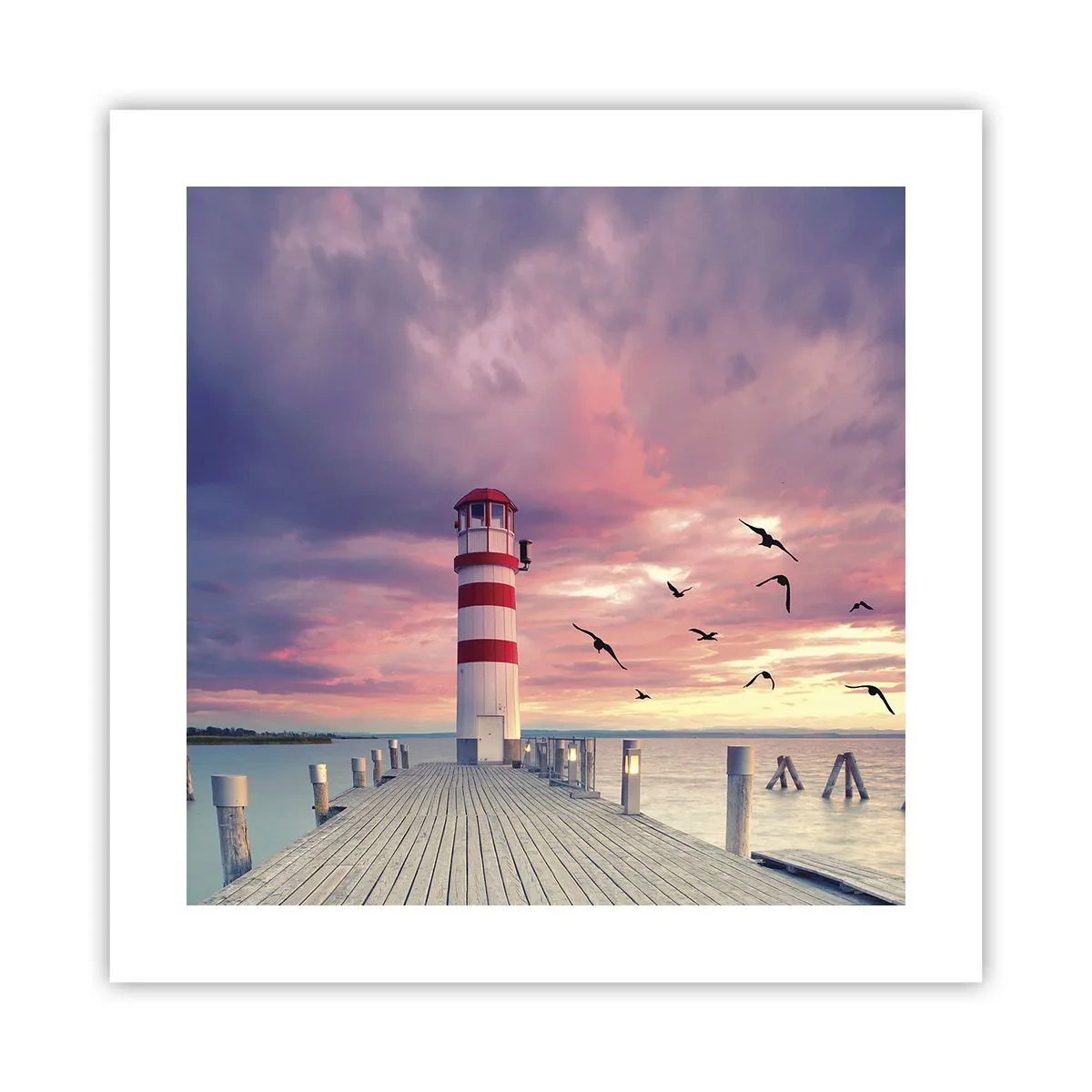 Plakat - Det er tid til havnen - 40x40 cm