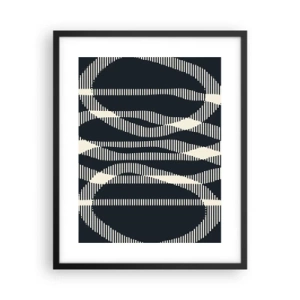 Plakat i sort ramme - Forsøg på at bryde igennem mørket - 40x50 cm