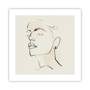 Plakat - Et stolt blik - 40x40 cm