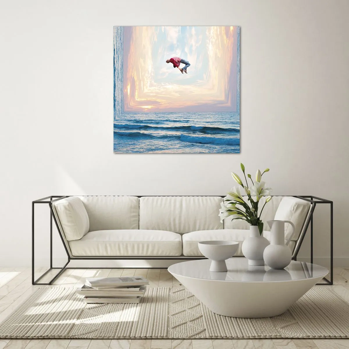 Billede på glas - Til en anden dimension - 60x60 cm