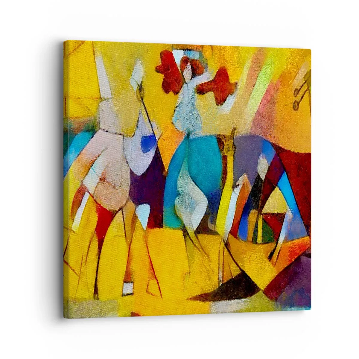 Lærredstryk - Billede på lærred - Sol - liv - glæde - 30x30 cm