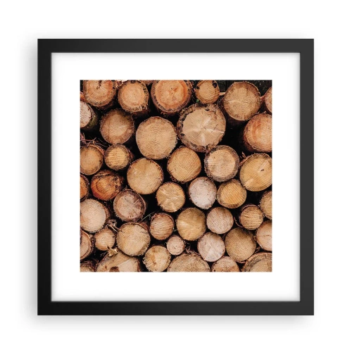 Plakat i sort ramme - En ny begyndelse - 30x30 cm