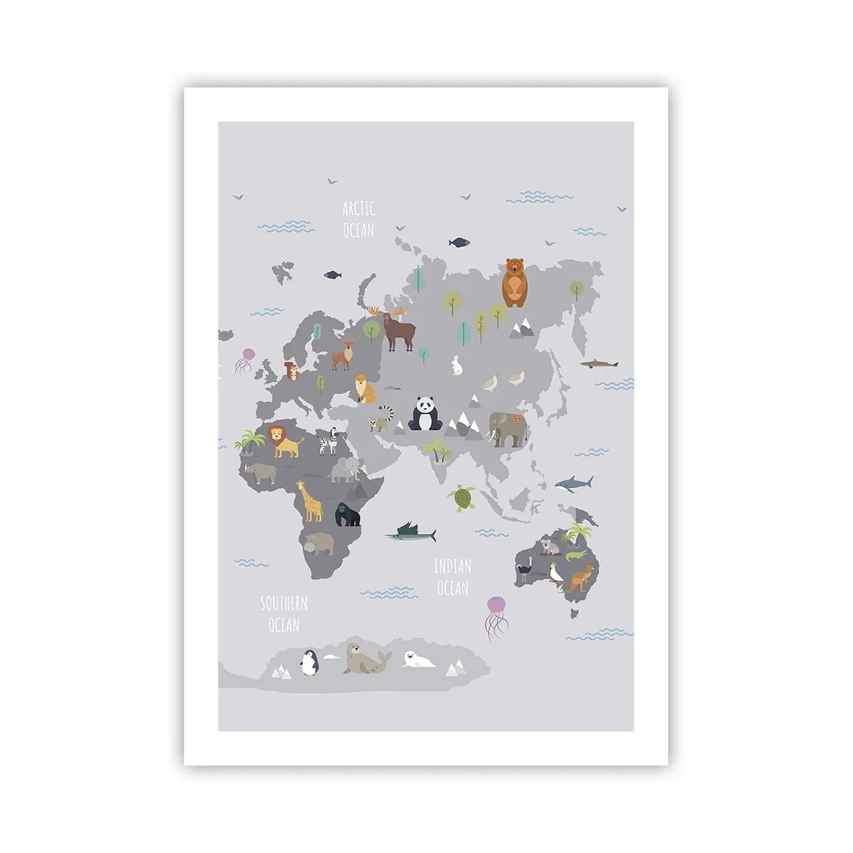 Plakat - Fortæl mig, hvor du er fra... - 50x70 cm