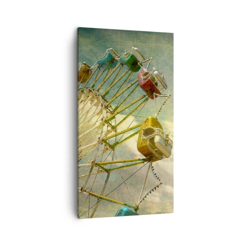 Lærredstryk - Billede på lærred - Vil være, vil være sjov.... - 45x80 cm