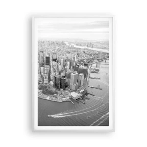 Plakat i hvid ramme - Hvordan kan man ikke elske? - 70x100 cm