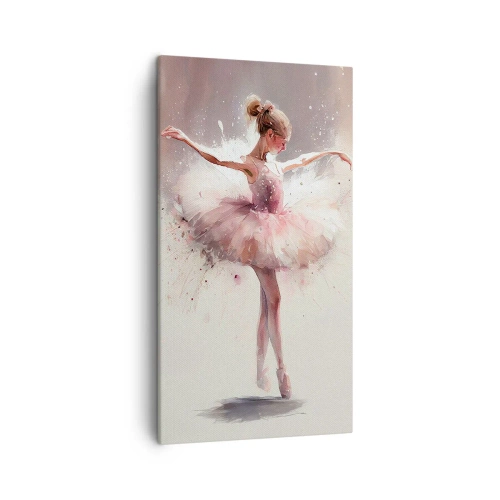 Lærredstryk - Billede på lærred - Som en ung fugl - 45x80 cm