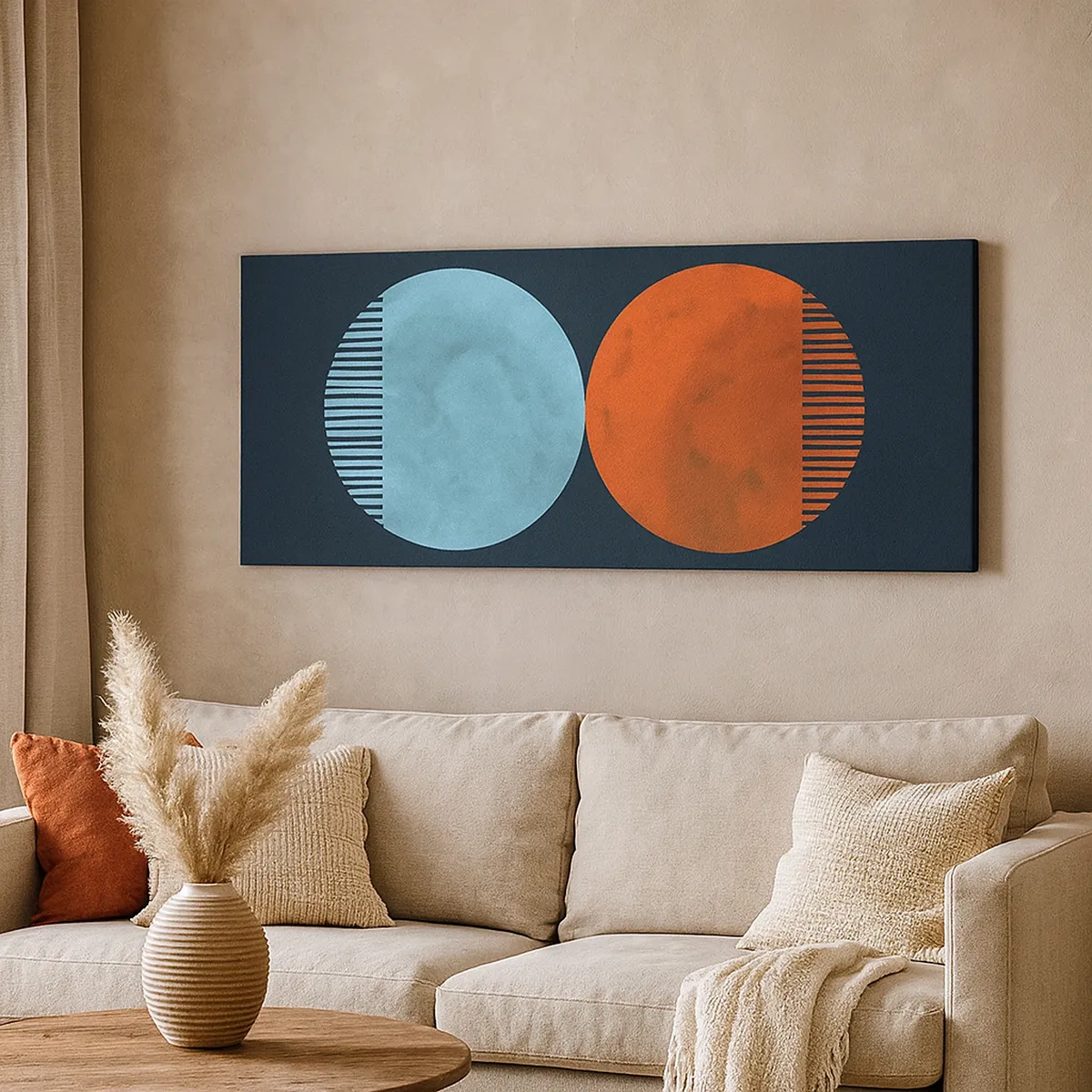 Lærredstryk - Billede på lærred - Kun geometri? - 30x30 cm