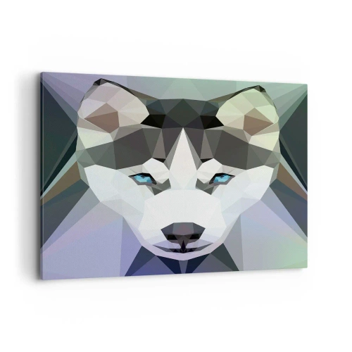 Lærredstryk - Billede på lærred - Et minde om sneen i nord - 100x70 cm