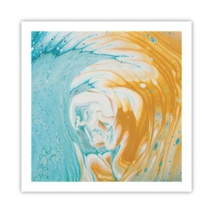 Plakat - Pastel hvirvel - 60x60 cm