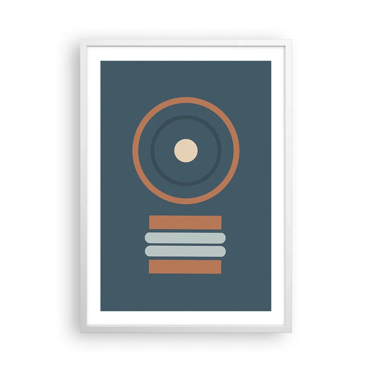 Plakat i hvid ramme - Essensen af tingene - 50x70 cm