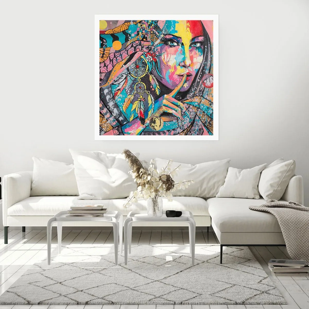 Plakat - Vær tavs, indtil du forstår - 60x60 cm