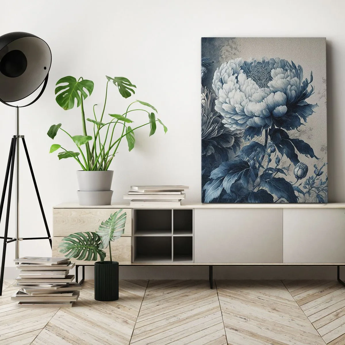 Lærredstryk - Billede på lærred - Et godt matchet par - 45x80 cm