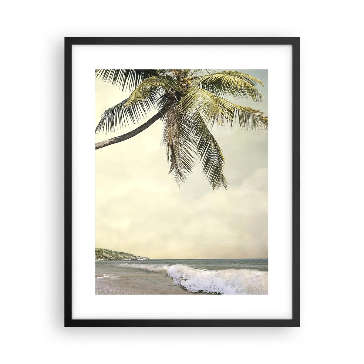 Plakat i sort ramme - En tropisk drøm - 40x50 cm