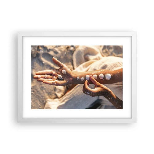 Plakat i hvid ramme - Skønhed inden for rækkevidde - 40x30 cm