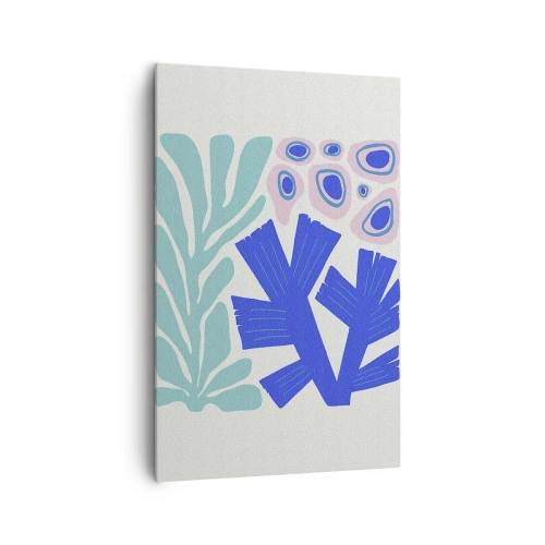 Lærredstryk - Billede på lærred - Undervands have - 80x120 cm