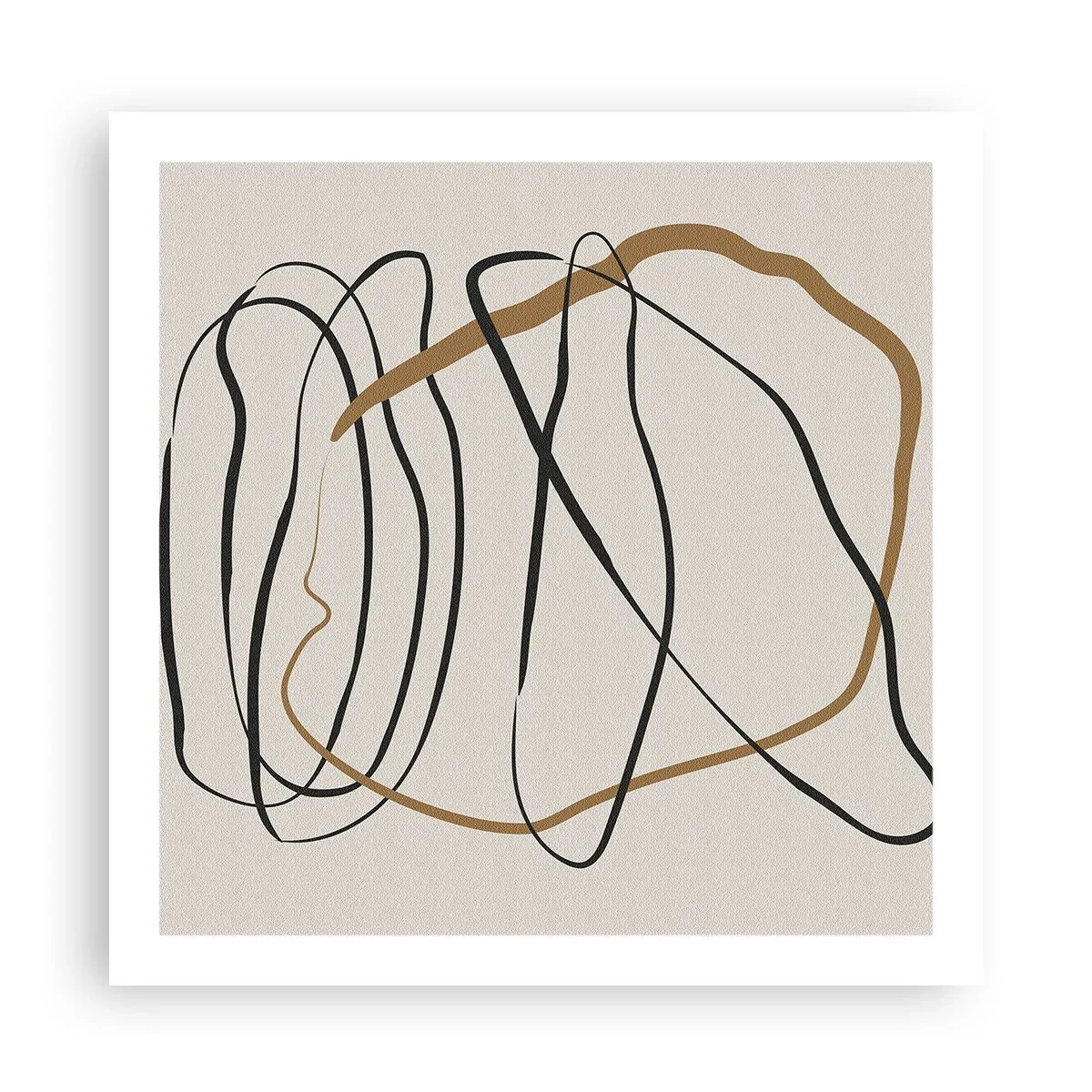 Plakat - Komposition - dans i besiddelse - 60x60 cm