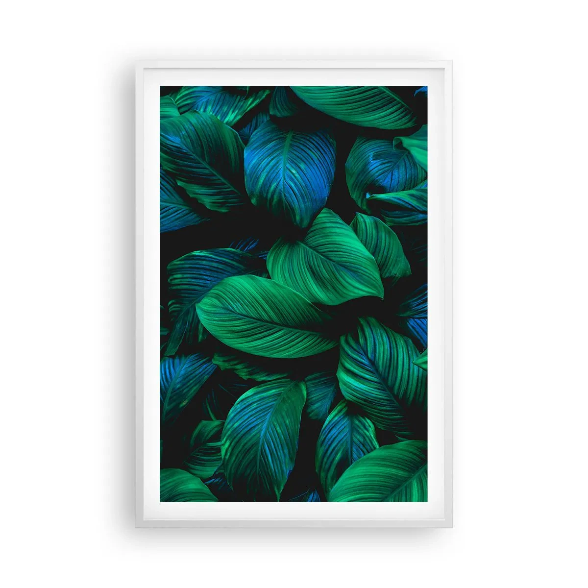 Plakat i hvid ramme - I den grønne flok - 61x91 cm