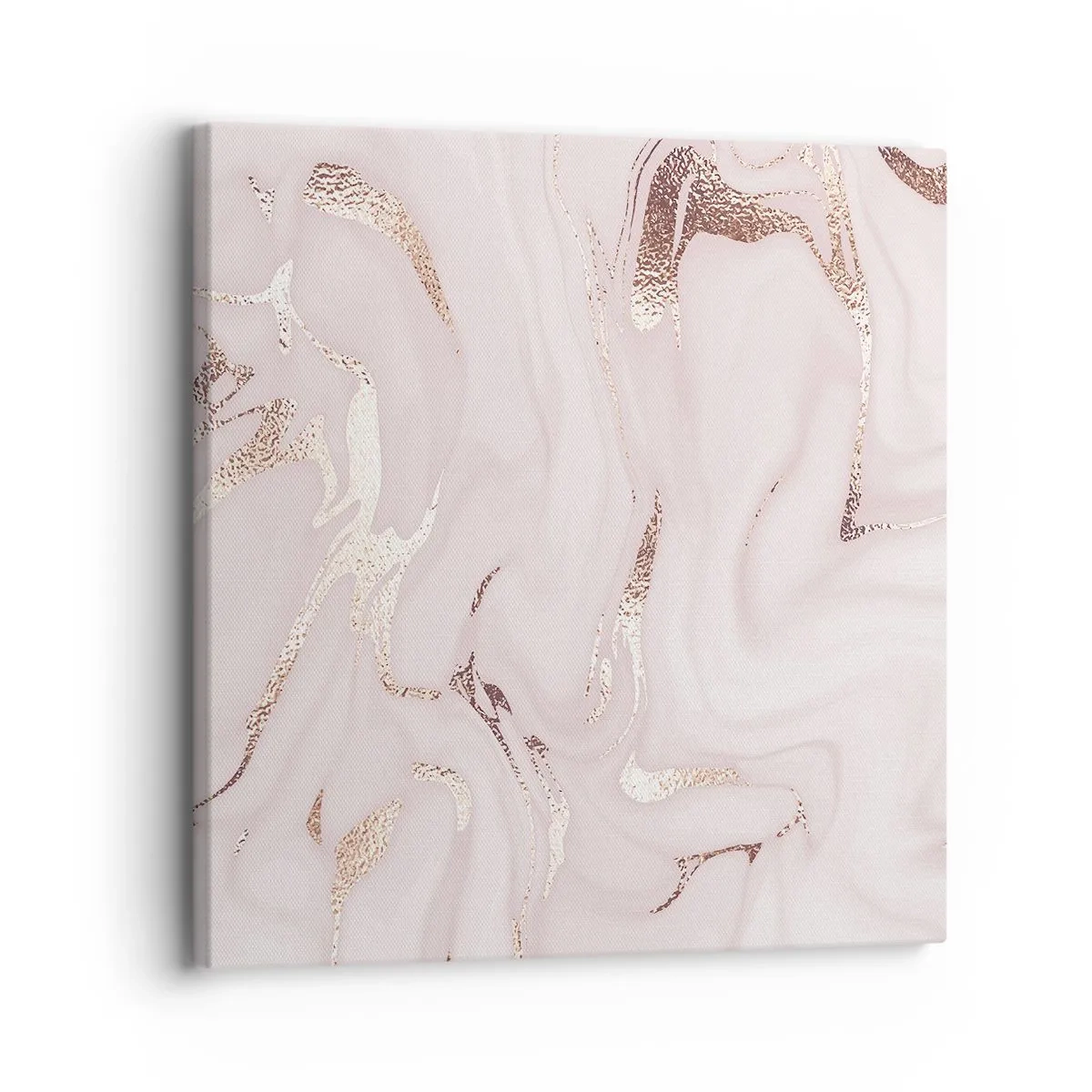 Lærredstryk - Billede på lærred - I et lyserødt tørklæde - 30x30 cm