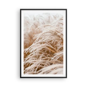 Plakat i sort ramme - Bøjer sig for efterårssolen - 61x91 cm