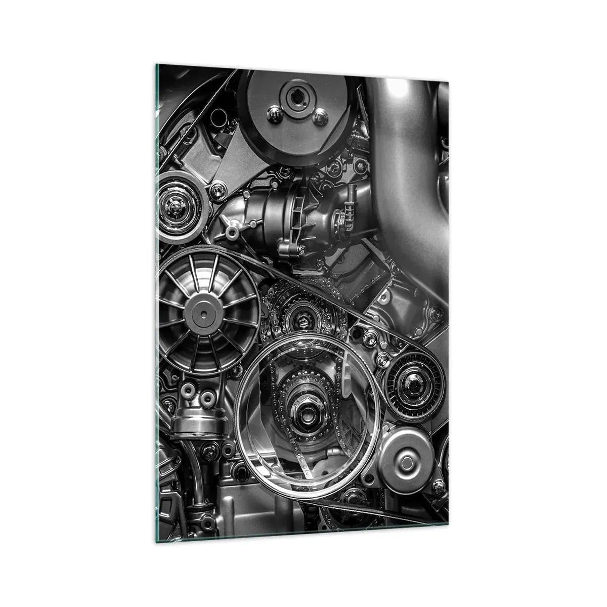 Billede på glas - Mekanikkens poesi - 70x100 cm