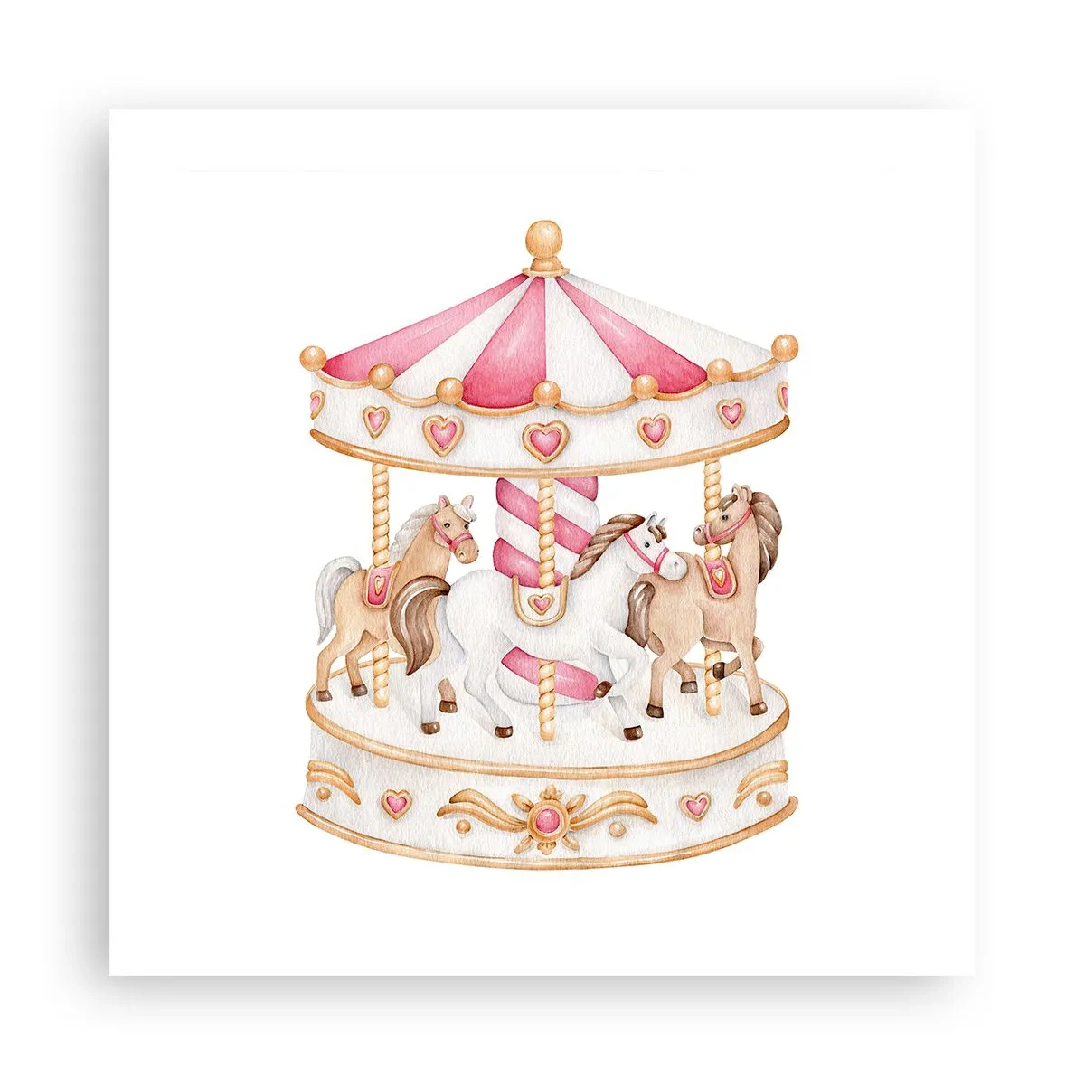 Plakat - Barndommens søde verden - 50x50 cm