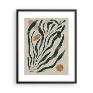 Plakat i sort ramme - Blandt det grønne - 40x50 cm