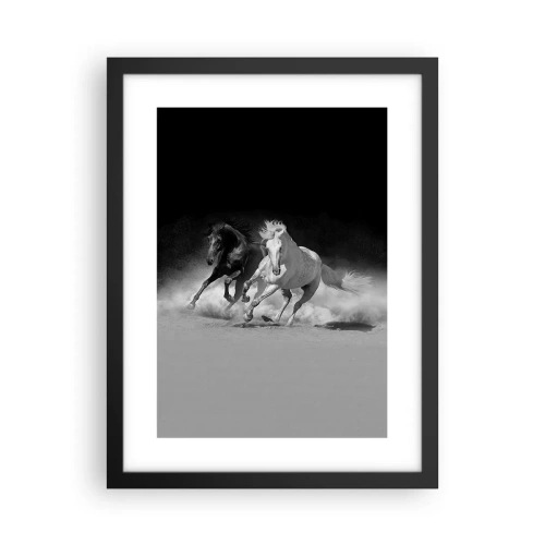 Plakat i sort ramme - Frihedens galop - 30x40 cm