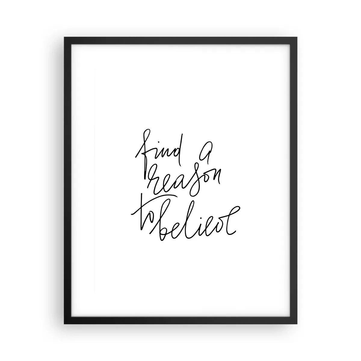 Plakat i sort ramme - Det er muligt - 40x50 cm