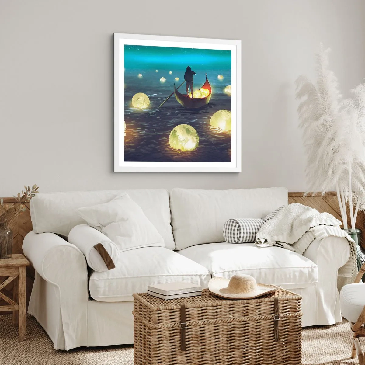 Plakat i hvid ramme - Ting, som filosoffer aldrig har drømt om - 60x60 cm