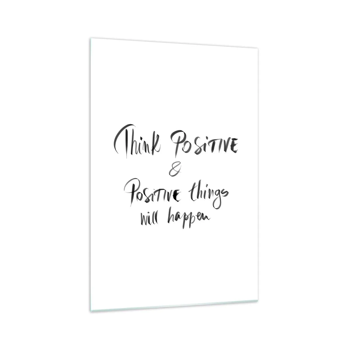 Billede på glas - Hvordan skal man leve? - 70x100 cm