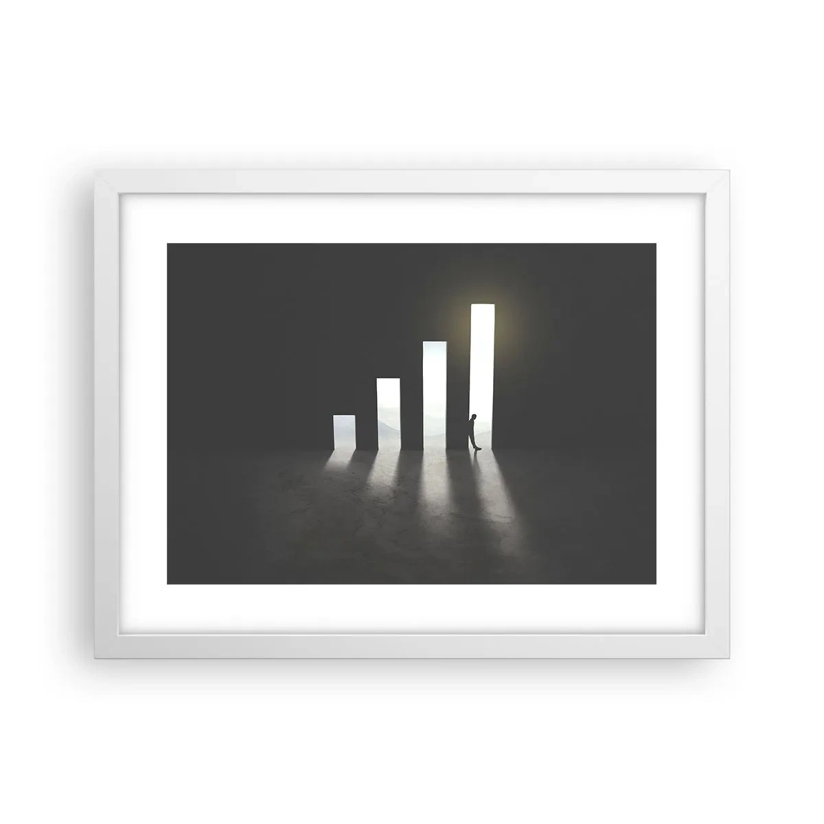 Plakat i hvid ramme - Succes - et indtryk - 40x30 cm