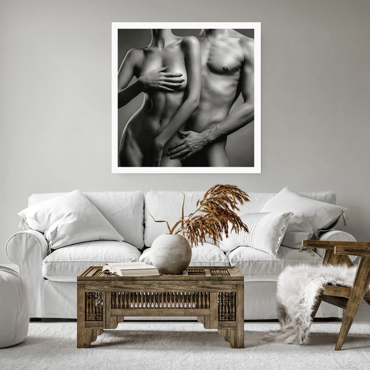 Plakat - Adam og Eva - 30x30 cm