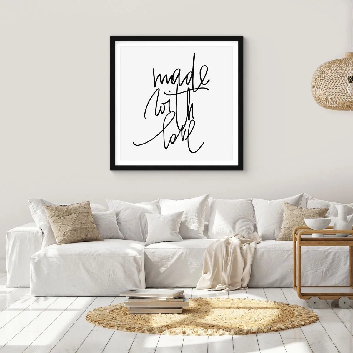 Plakat i sort ramme - Det bedste mærke - 60x60 cm