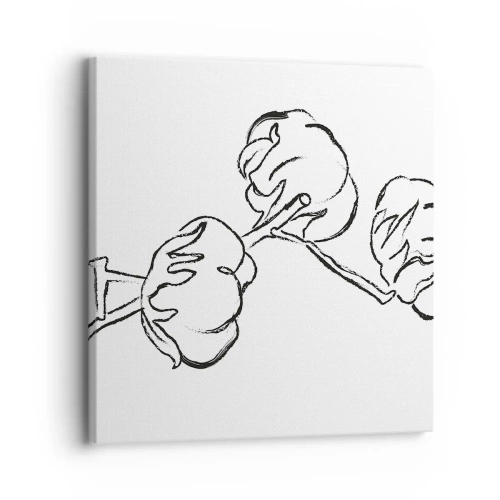 Lærredstryk - Billede på lærred - Bomuld ned - 30x30 cm