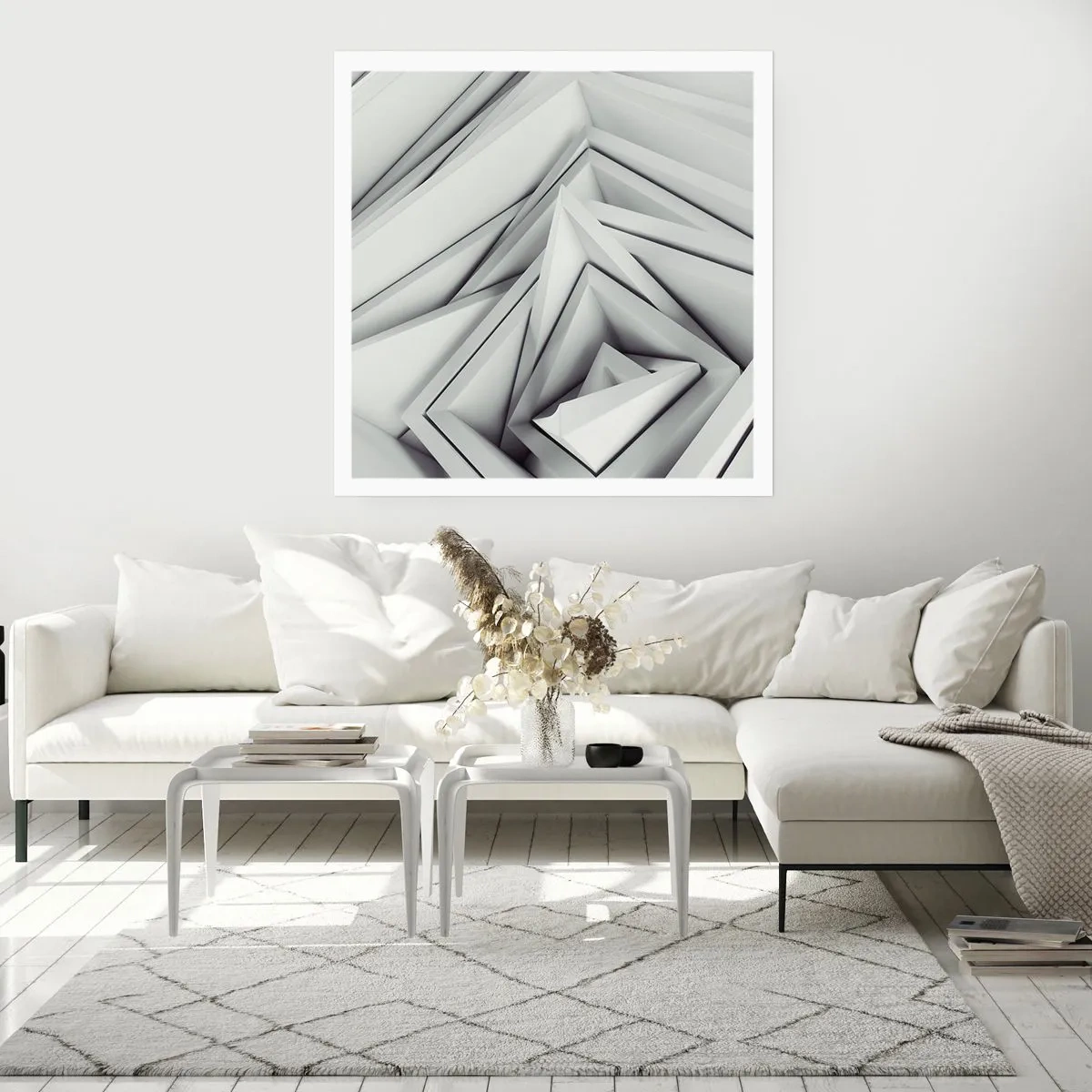 Plakat - Skarpe vinkler knopper - 30x30 cm