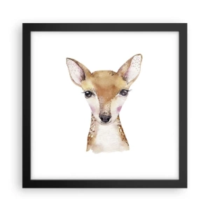 Plakat i sort ramme - Uskyldighedens natur - 30x30 cm