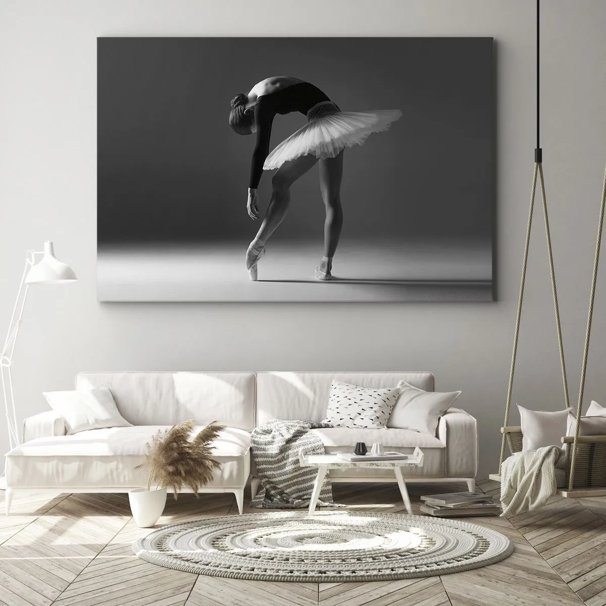 Lærredstryk - Billede på lærred - Bella balerina - 100x70 cm