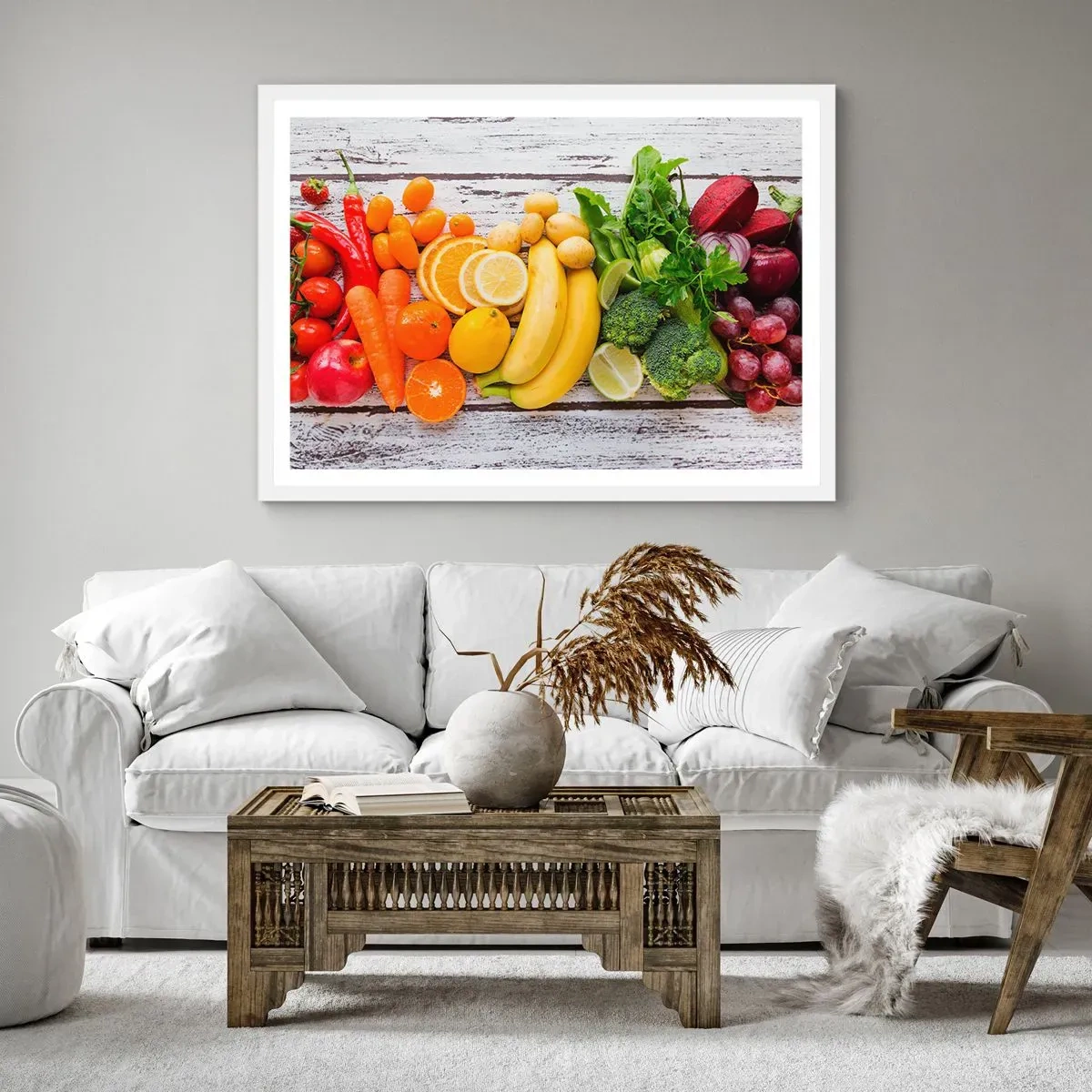 Plakat i hvid ramme - Er det ikke nok? - 100x70 cm