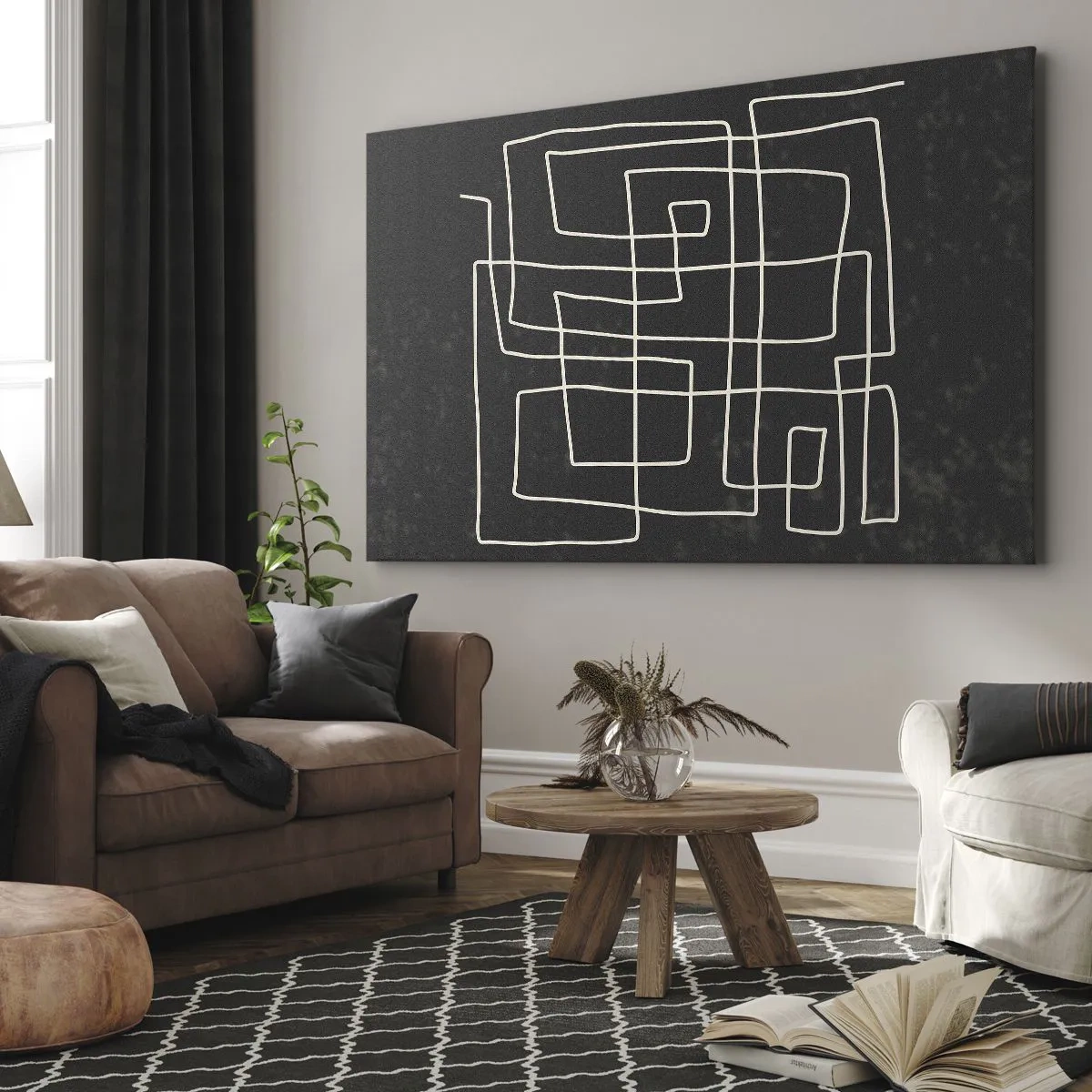 Lærredstryk - Billede på lærred - Ikke helt så enkel - 100x70 cm