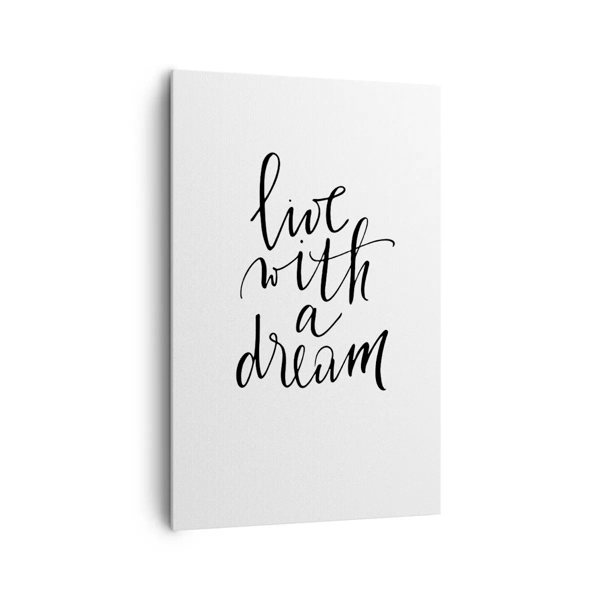 Lærredstryk - Billede på lærred - Of course - 80x120 cm