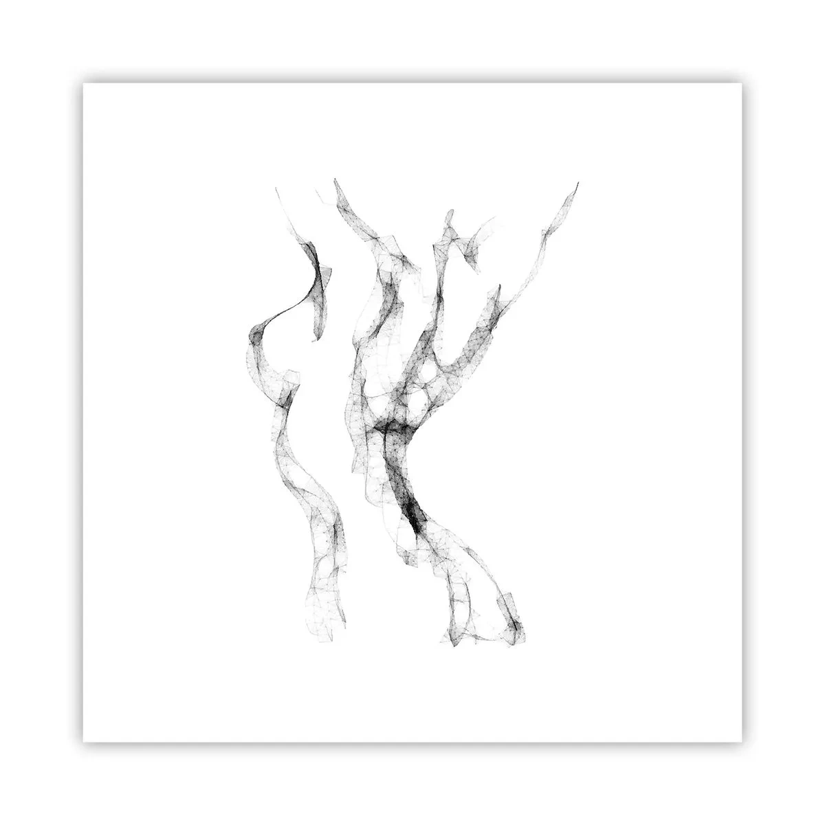 Plakat - Smuk og stærk - 40x40 cm