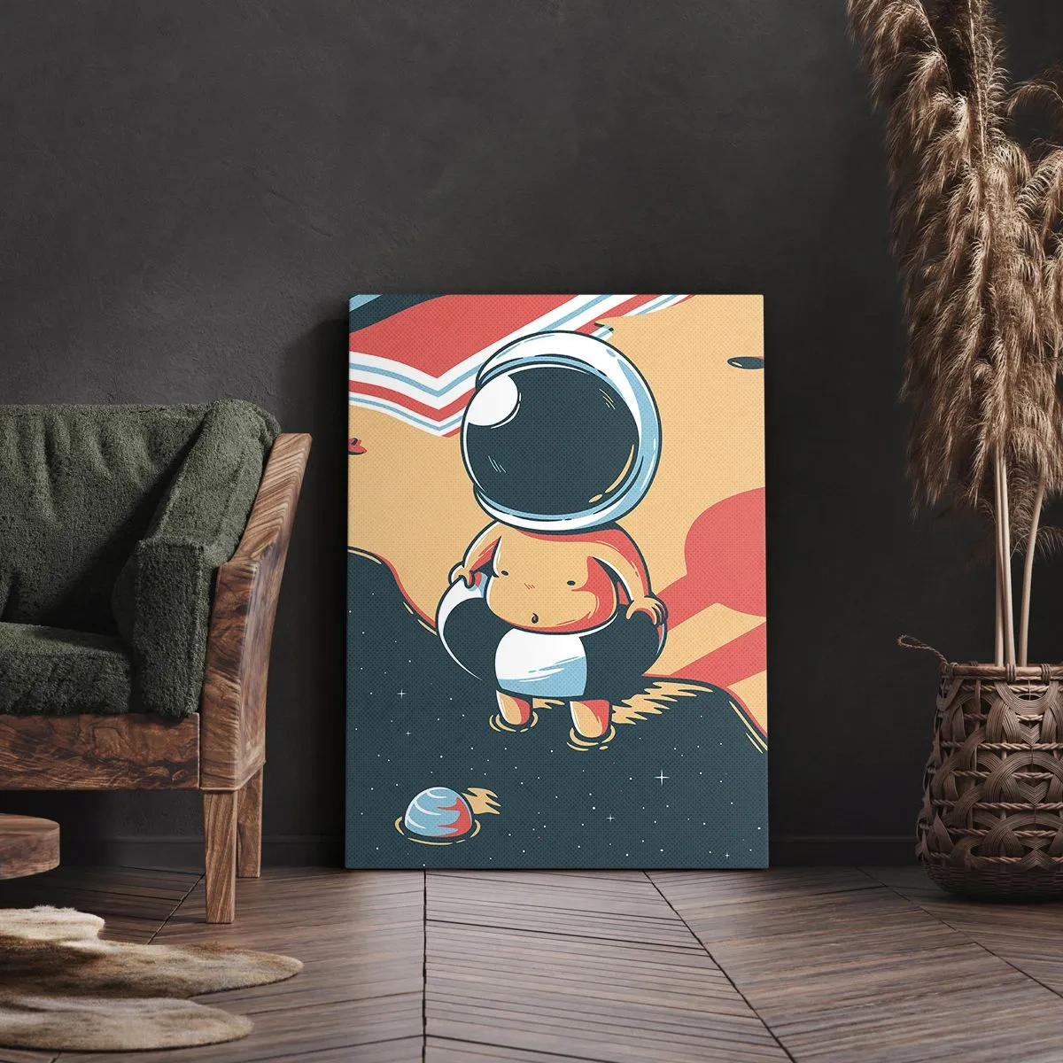 Lærredstryk - Billede på lærred - Fra et andet perspektiv - 50x70 cm