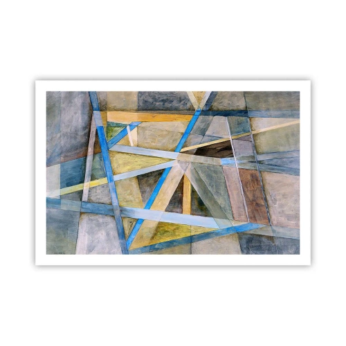 Plakat - Lige eller skråt? - 91x61 cm