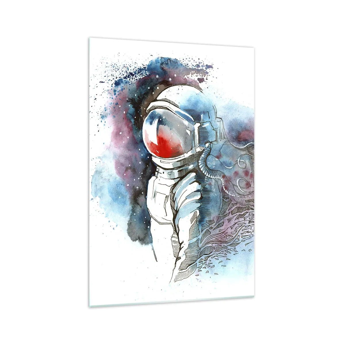Billede på glas - Alene med kosmos - 70x100 cm