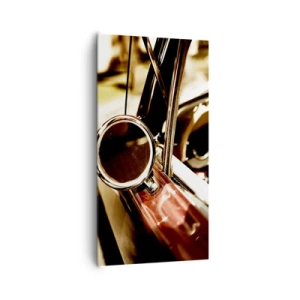 Lærredstryk - Billede på lærred - En bil med sjæl - 65x120 cm