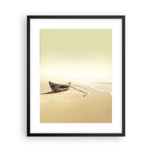 Plakat i sort ramme - Et minde om Sydhavet - 40x50 cm