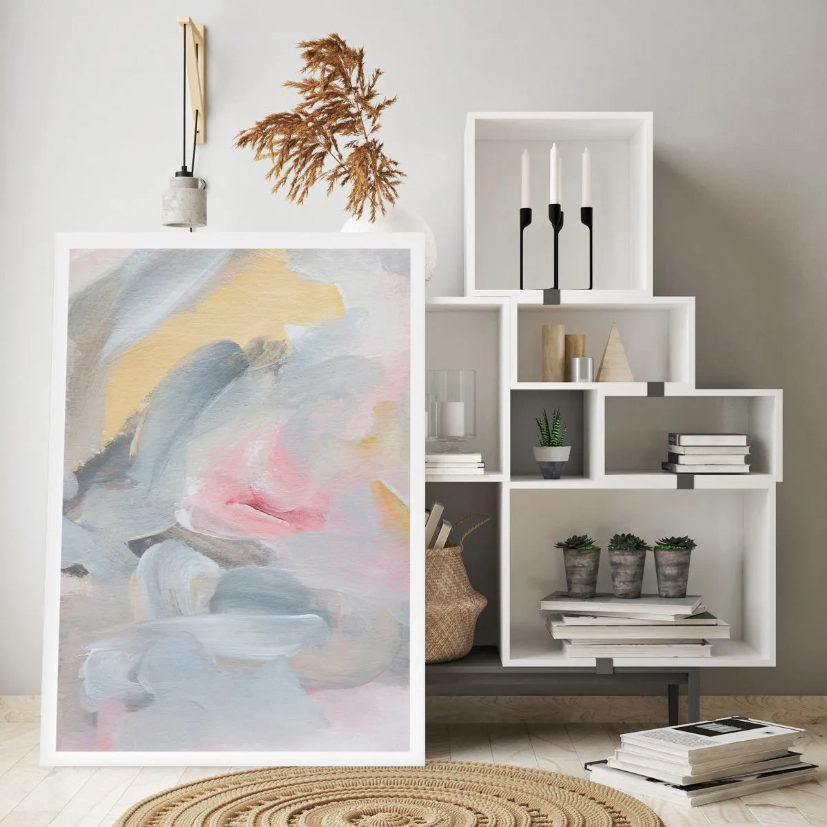Plakat - I en pastelfarvet verden - 50x70 cm